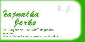 hajnalka jerko business card